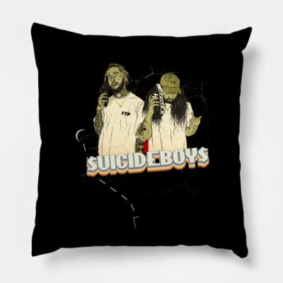 Suicideboys Grey Day Tour Vinyl Style 90S Throw Pillow Official Suicide Boys Merch