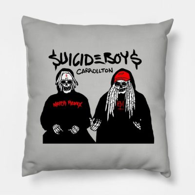 Suicideboys Smirk Throw Pillow Official Suicide Boys Merch