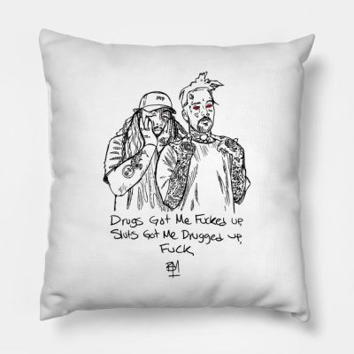 Suicideboys Snarl Throw Pillow Official Suicide Boys Merch