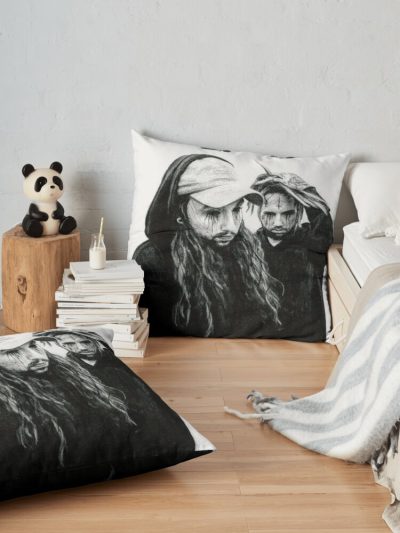 Suicideboys Art Throw Pillow Official Suicide Boys Merch