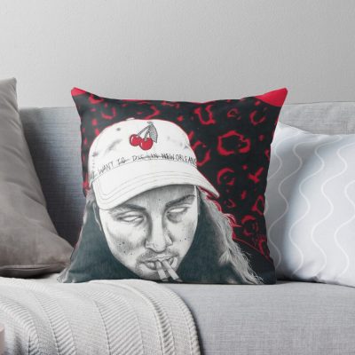 Ruby Da Cherry Throw Pillow Official Suicide Boys Merch