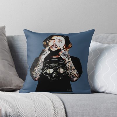 Suicideboys Scrim Throw Pillow Official Suicide Boys Merch